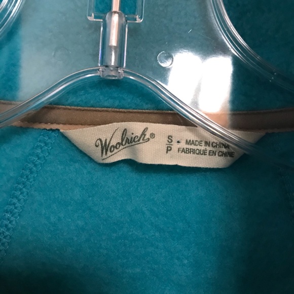 Woolrich petite fleece jacket turquoise blue - Picture 4 of 9